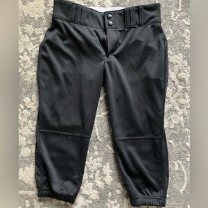 Girls xl softball pants black